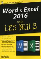 Word & Excel 2016, mégapoche pour les Nuls