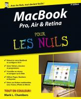 MacBook Pro, Air & Retina pour les Nuls, 4e édition