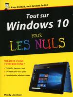 Tout sur Windows 10 pour les Nuls