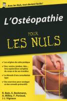 L'Ostéopathie pour les Nuls, édition poche