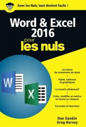 Word et Excel 2016 pour les Nuls, poche, 2e édition