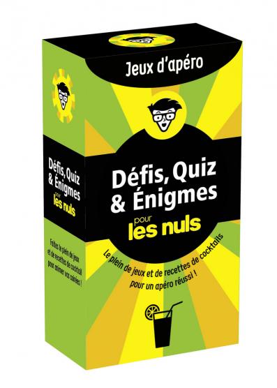 Défis, Quiz et Énigmes pour les Nuls Jeux d'apéro