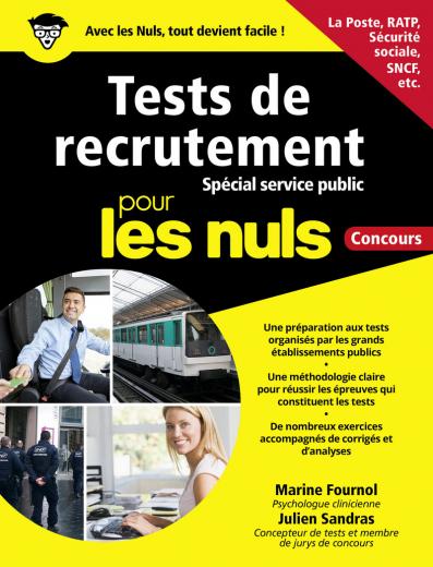 Préparer les tests de recrutement - spécial Service public pour les Nuls Concours