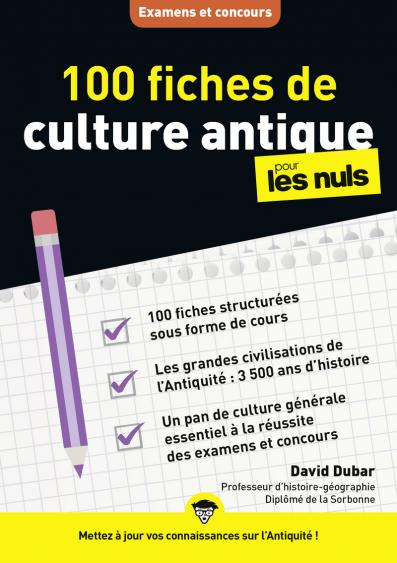 100 fiches de culture antique pour les Nuls Concours