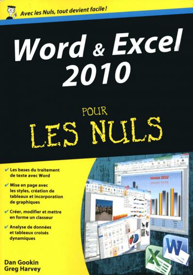 Word et Excel 2010 Megapoche Pour les Nuls