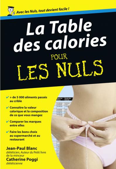 Table des calories Poche Pour les Nuls