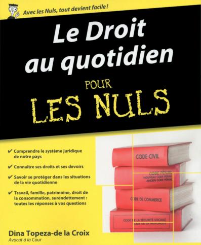 Le Droit au quotidien pour les Nuls 