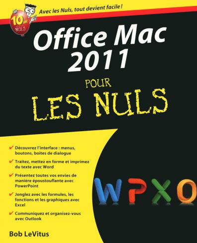 Office 2011 Mac Pour les nuls