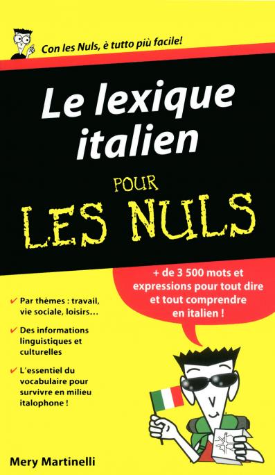 Le Lexique italien pour les Nuls