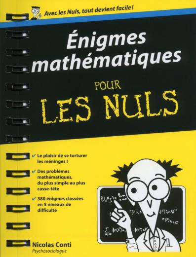 Enigmes mathématiques Poche Pour les Nuls