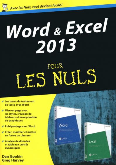 Word et Excel 2013, Mégapoche Pour les Nuls