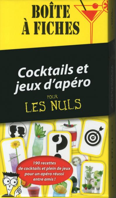 Boîte à fiches Cocktails et Jeux d'Apéro Pour les Nuls