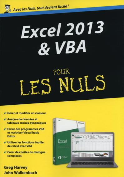 Excel 2013 et VBA Mégapoche Pour les Nuls