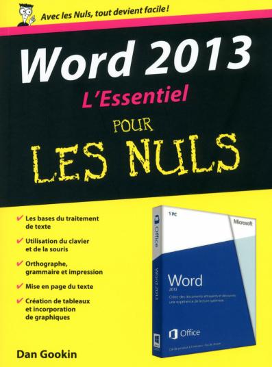 Word 2013 : L'Essentiel Pour les Nuls