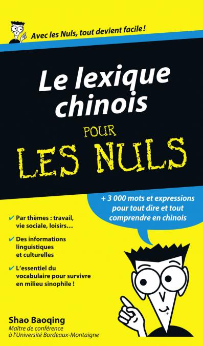 Le Lexique Chinois Guide de conversation Pour les Nuls