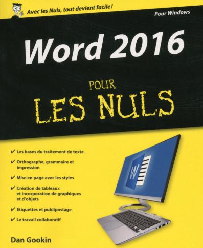 Word 2016 pour les Nuls