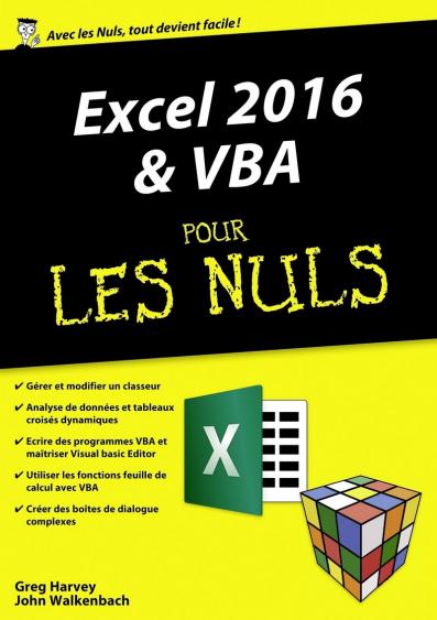 Excel 2016 et VBA pour les Nuls mégapoche