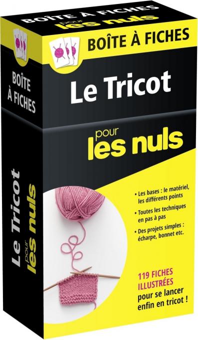 Boîte à fiches - Le Tricot pour les Nuls